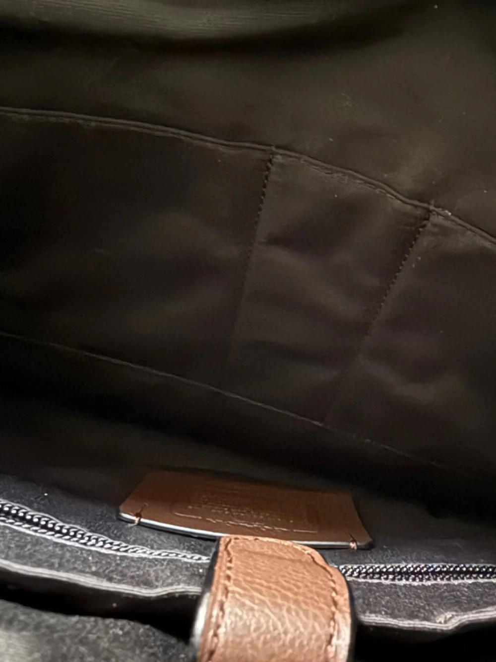 NWT Coach Hamilton Commuter Bag in Smooth Leather Mahogany Brown F54804